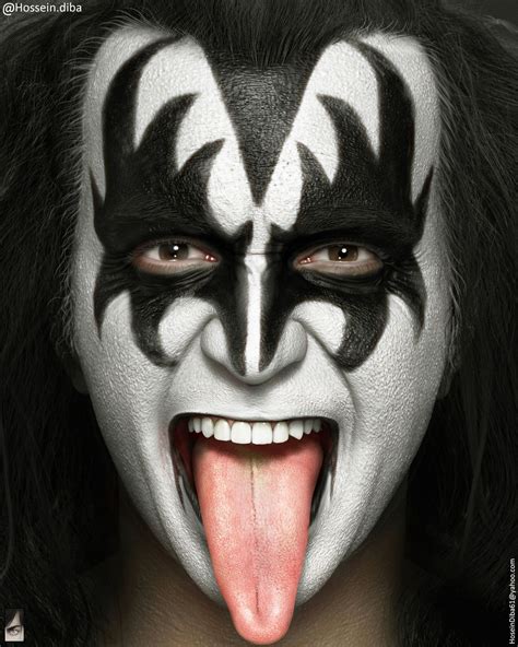 ArtStation - Gene Simmons from Kiss , Hossein Diba | Kiss band makeup ...