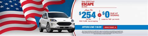 Ford Escape Lease | Ray Price Stroudsburg Ford