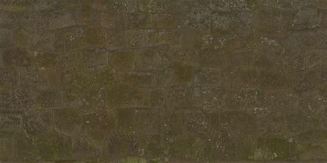 3D Scanned Mossy Cobblestone Wall - 7x3.5 meters