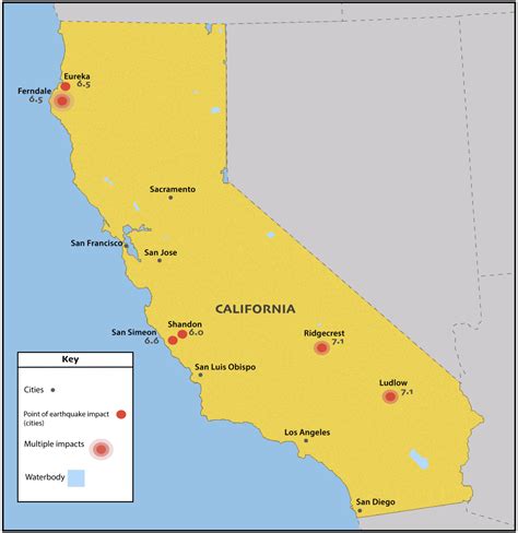 10 earthquakes In California of highest magnitude since 1999 | The ...