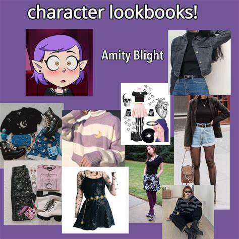 Amity lookbook | House clothes, Fandom outfits, Character inspired outfits