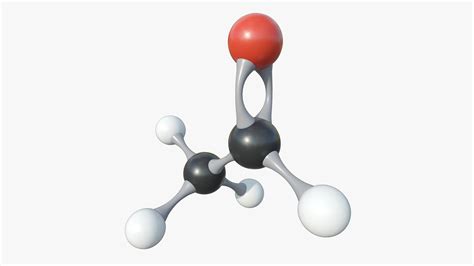 modèle 3D de Molécule d'acétaldéhyde avec PBR 4K 8K - TurboSquid 1941509