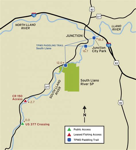 South Llano River Fishing - Junction Texas Map | Printable Maps