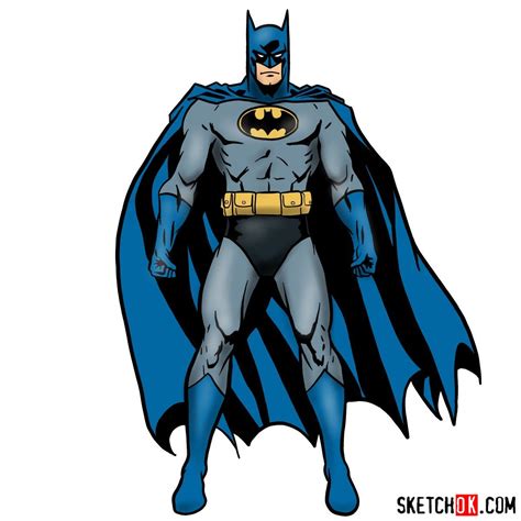 Batman Drawing Comic - How To Draw Batman Character Online Drawing ...