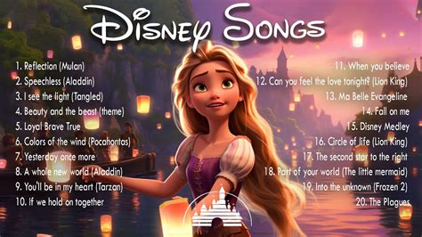 Walt Disney Songs Collection 2023 🌷🌷The Most Romantic Disney Songs 🧃 ...