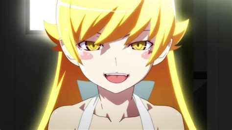 Shinobu Oshino, cute, anime, blush, Nisemonogatari, blonde, HD ...