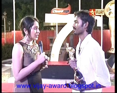 Vijay Awards: Dhanush in Vijay Awards