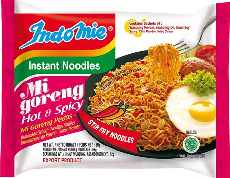 Amazon.com: Indomie Foods Mi Goreng Instant Noodles, Halal Certified ...