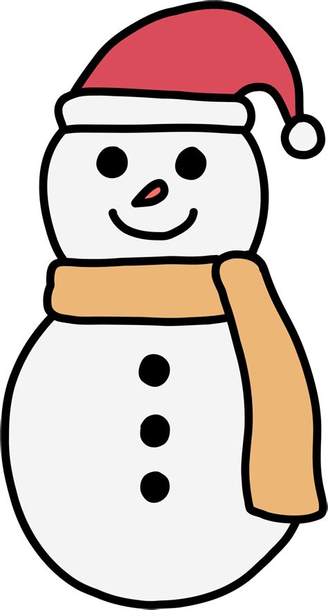 doodle freehand sketch drawing of a snowman. christmas festival concept ...