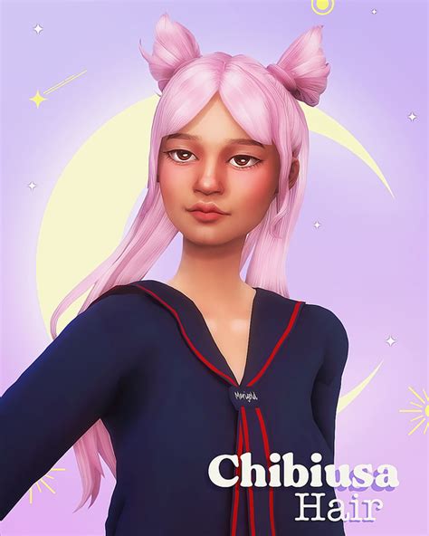 Chibiusa hair🎀 & Fox hair🦊 | Miiko | Sims hair, Sailor moon hair, Sims 4