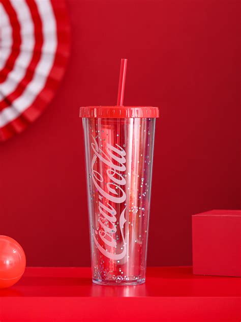 Coca Cola Large Straw Water Bottle 720ml – MINISO Bahrain