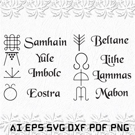 Beltane Symbol Svg Beltane Symbols Svg Symbols Svg Beltane - Etsy