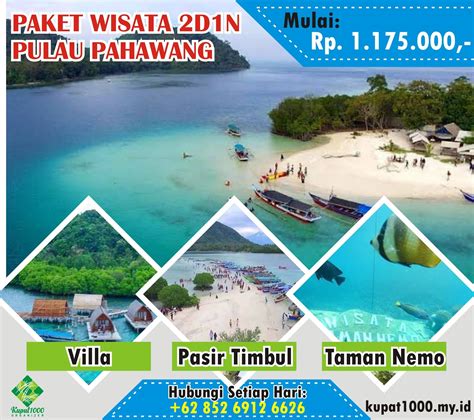 Paket Wisata 2 Hari 1 Malam di Pulau Pahawang - Kupat1000 ...