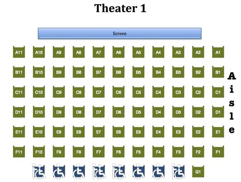 Seat Maps, Century Square Luxury Cinemas