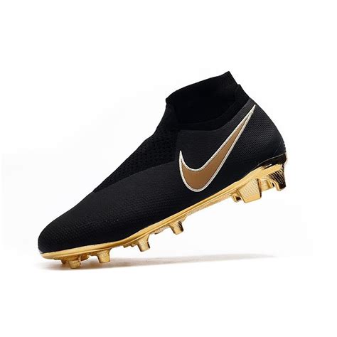 Nike Phantom VSN Elite DF FG Mens Boot Black Golden