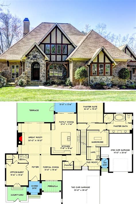 Tudor Style Cottage House Plans - homeplan.cloud