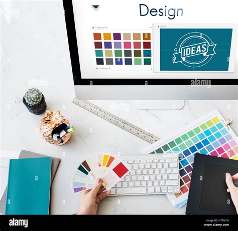 Design Be Creative Inspiration Logo Concept Stock Photo - Alamy