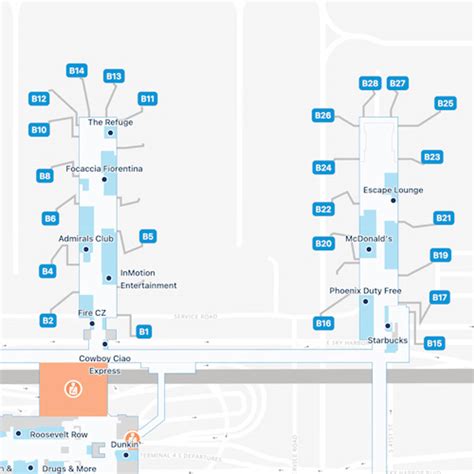 Phoenix Airport Terminal 4 Interactive Map & Guide