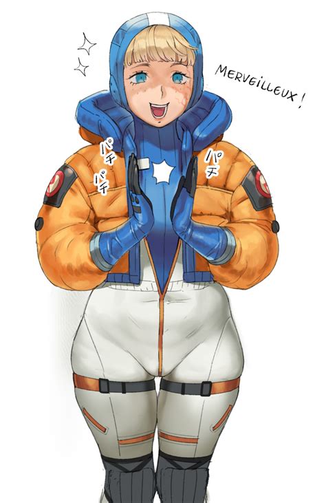 Safebooru - 1girl apex legends blonde hair blue eyes blue gloves ...