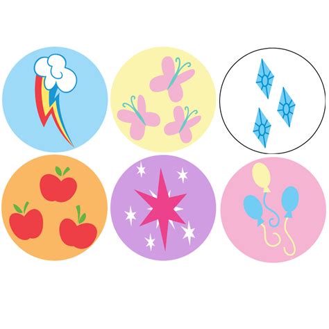 GeekBadge | My Little Pony Cutie Marks 1" Buttons | Online Store ...