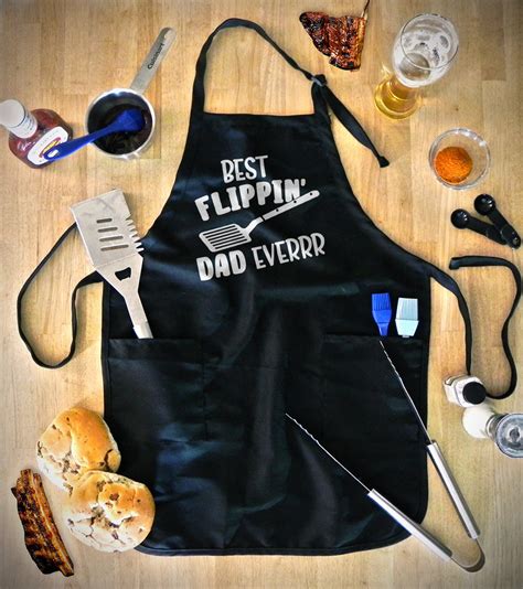 Dad Grilling Apron With Pockets Funny BBQ Aprons for Men - Etsy