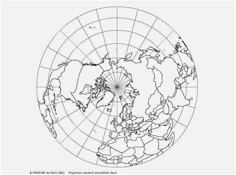 Carte Europe: Fond De Carte Monde Projection Polaire