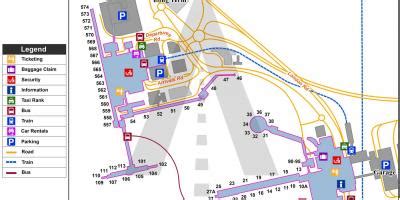 Gatwick airport map - Gatwick map (England)