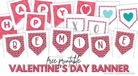 Free Printable Valentine's Day Banner | Simply Love Printables