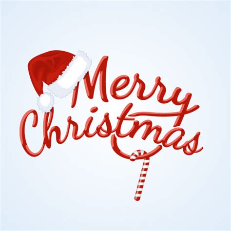 Red merry christmas logo creative vector Vectors graphic art designs in ...