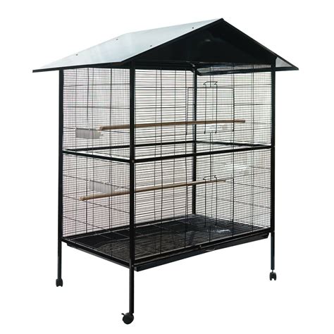 175cm XL Pet Bird Cage Parrot Cage Budgie Finch Aviary Metal ...