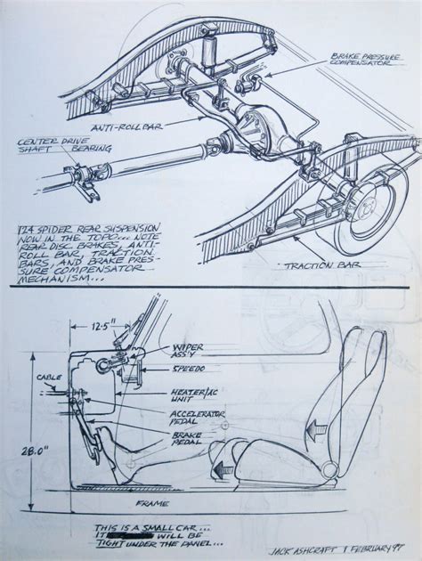 Ashcraft's Sketchbook: Fiat Topolino Mechanical Details