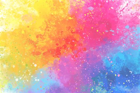 Artistic rainbow colors splash watercolor background 2244174 Vector Art ...