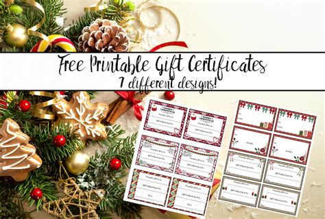 Printable Christmas Gift Certificates 2022 – Christmas 2022 Update