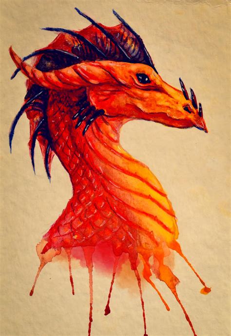 Watercolor Dragon by Fyrrea on DeviantArt