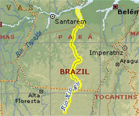 Xingu River Map