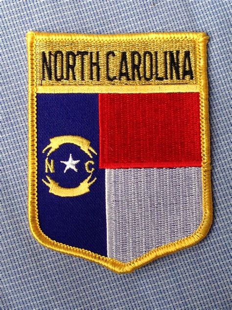 North Carolina State Flag Vintage Travel Patch