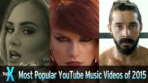 Top 10 Most Popular YouTube Music Videos of 2015 - TopX - YouTube