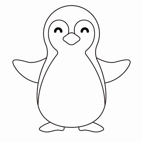 Premium Vector | Hand drawn penguin in doodle style sketch. line art ...