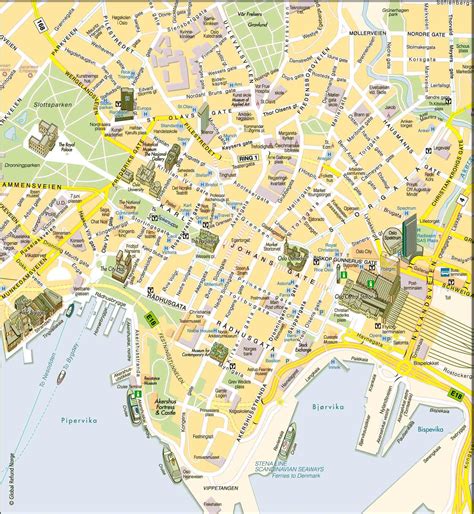 Mapa Turístico de Oslo, Noruega | Roteiros e Dicas de Viagem | Oslo map ...