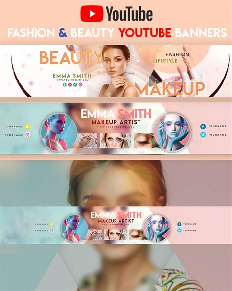 Creative Beauty YouTube Banners | Youtube design, Youtube video ideen ...