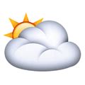 🌥 Sun Behind Large Cloud Emoji Meaning with Pictures: from A to Z