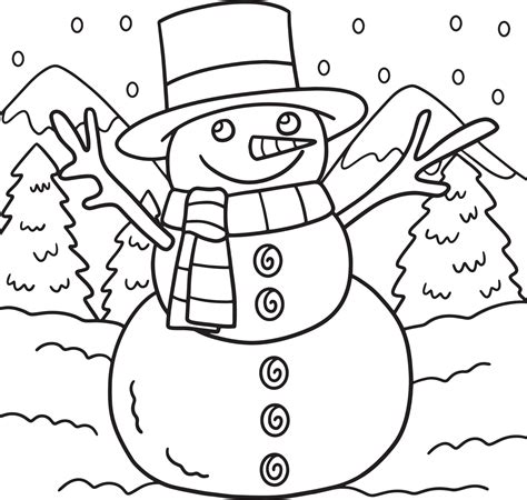 Coloring Pages Snowman