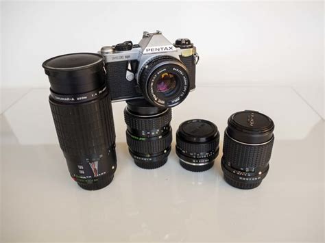 Camera Pentax ME Super with four additional lenses - Catawiki