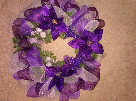 Purple Christmas Wreath | Purple christmas wreath, Purple christmas ...