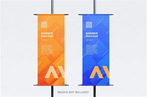 Premium PSD | Vertical banner mockup