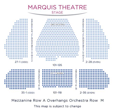 Marquis Theatre Nyc Seating Chart | Elcho Table