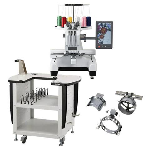 Brother PR680W 6 Needle Embroidery Machine With Cap Frame and Stand ...