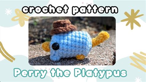 Easy crochet tutorial - Perry the Platypus - YouTube