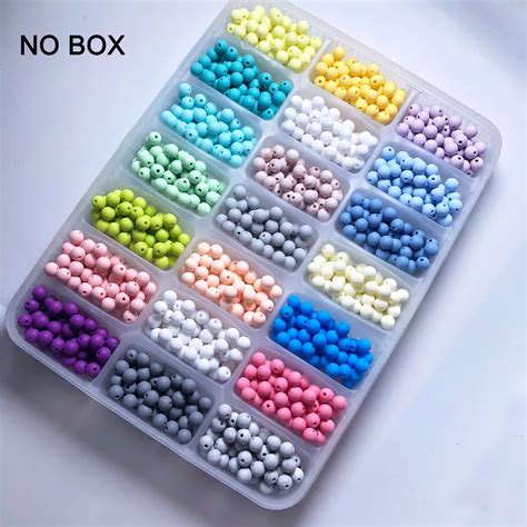 Candy Beads 100pc Silicone Baby Teething Teether Beads 10 20mm Safe ...