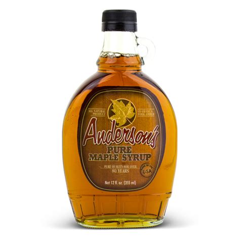 12oz. Glass Maple Syrup - Anderson's Maple Syrup